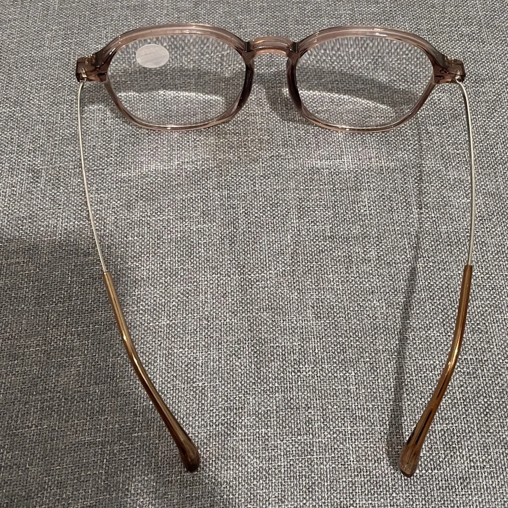NEW 2.5 readers bronze brown silver side arms soft nose bridge spring closure